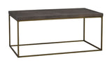 Dalton Coffee table Stained pine/brass, L120