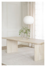 Emmett Dining table, 240, white pigmented oak