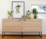 Everett Sideboard B160 cm - Oak/Black