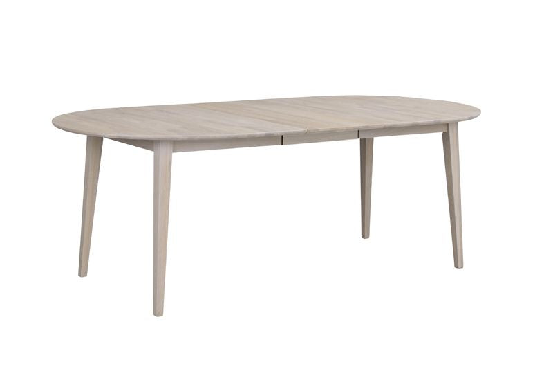 Filippa Oval Dining Table, White Pigment Oak, 170x105