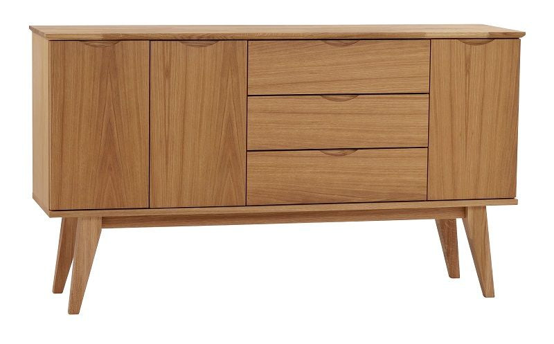 Filippa Sideboard, 3 drawers, oak veneer