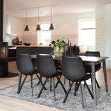 Filippa Dining table - Brown brushed oak - 180x90