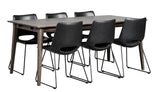 Filippa Dining table - Brown brushed oak - 180x90