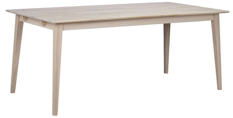 Filippa Dining table - White pigment oak - 180x90