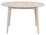 Filippa Dining table - White pigment, Ø120/Ø165