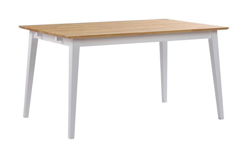 Filippa Dining table - Oiled oak/white - 140x90