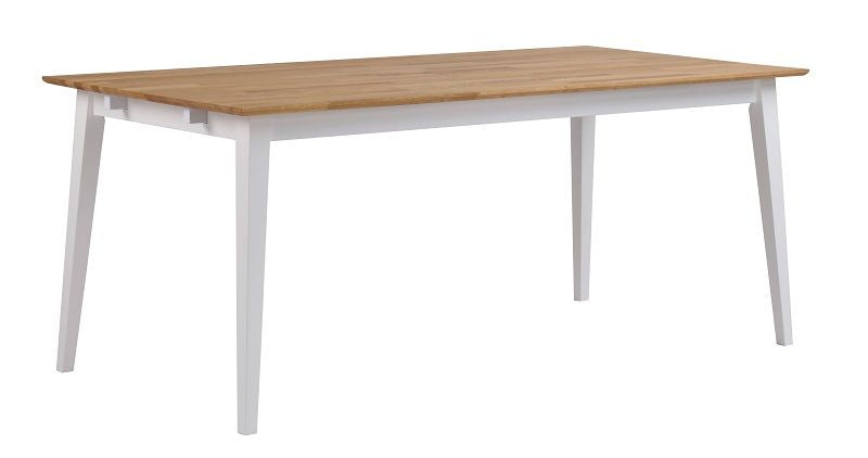 Filippa Dining table - Oiled oak/white - 180x90