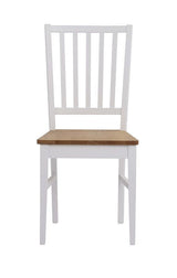 Filippa Dining Chair - White, Oak Seat