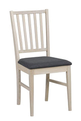 Filippa Dining chair - White pigment oak, gray seat