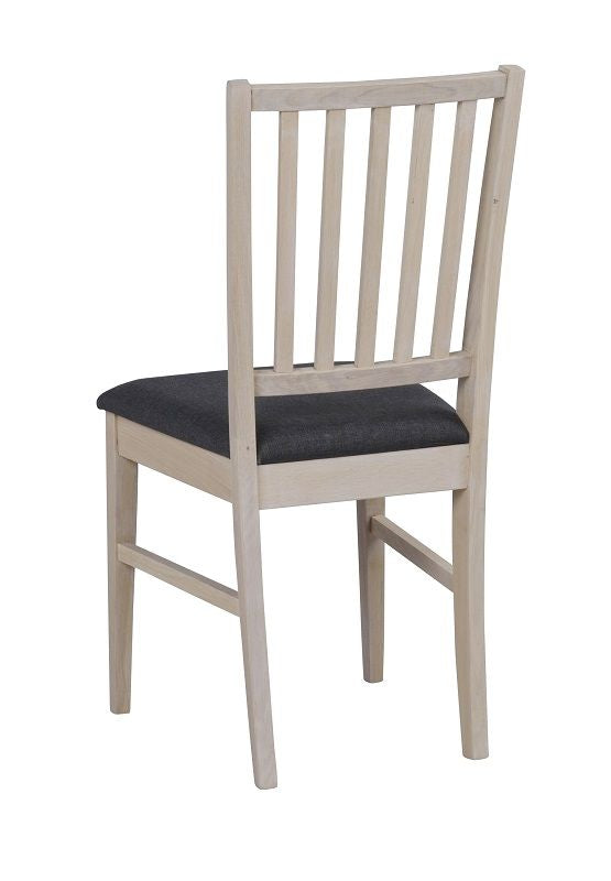 Filippa Dining chair - White pigment oak, gray seat