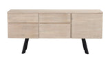 Fred Sideboard, brushed white-washed oak