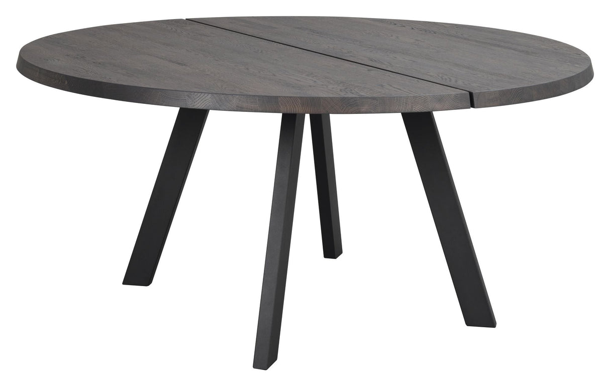 Fred Dining Table - Dark Brown Oak, Ø160