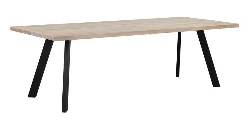 Fred Dining table, brushed white oak, 240x100