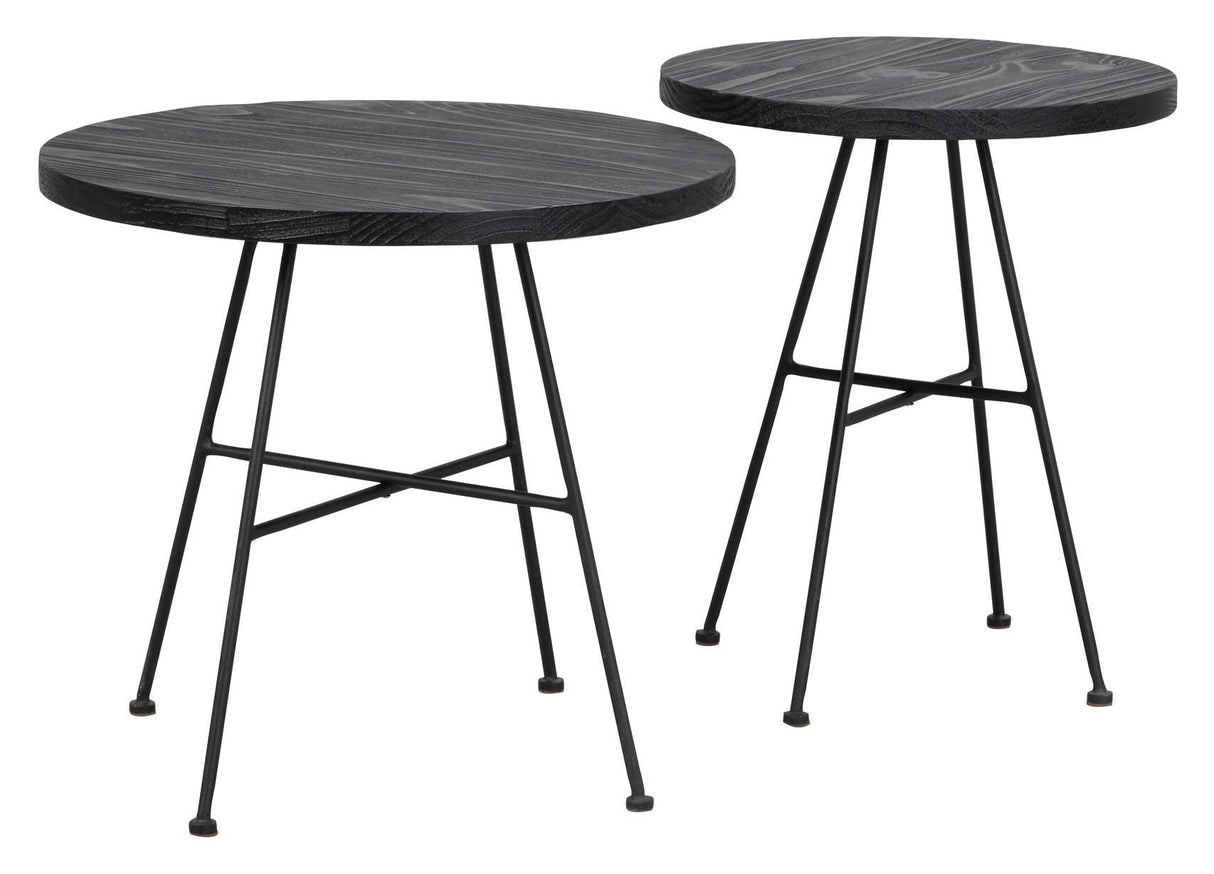 Grafton Deposit Tables, Black, Ø50, Ø40