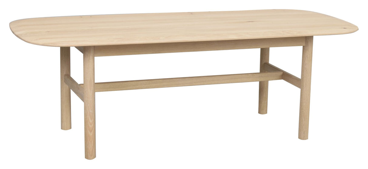 Hammond Coffee table, 135x62, White pigmented oak