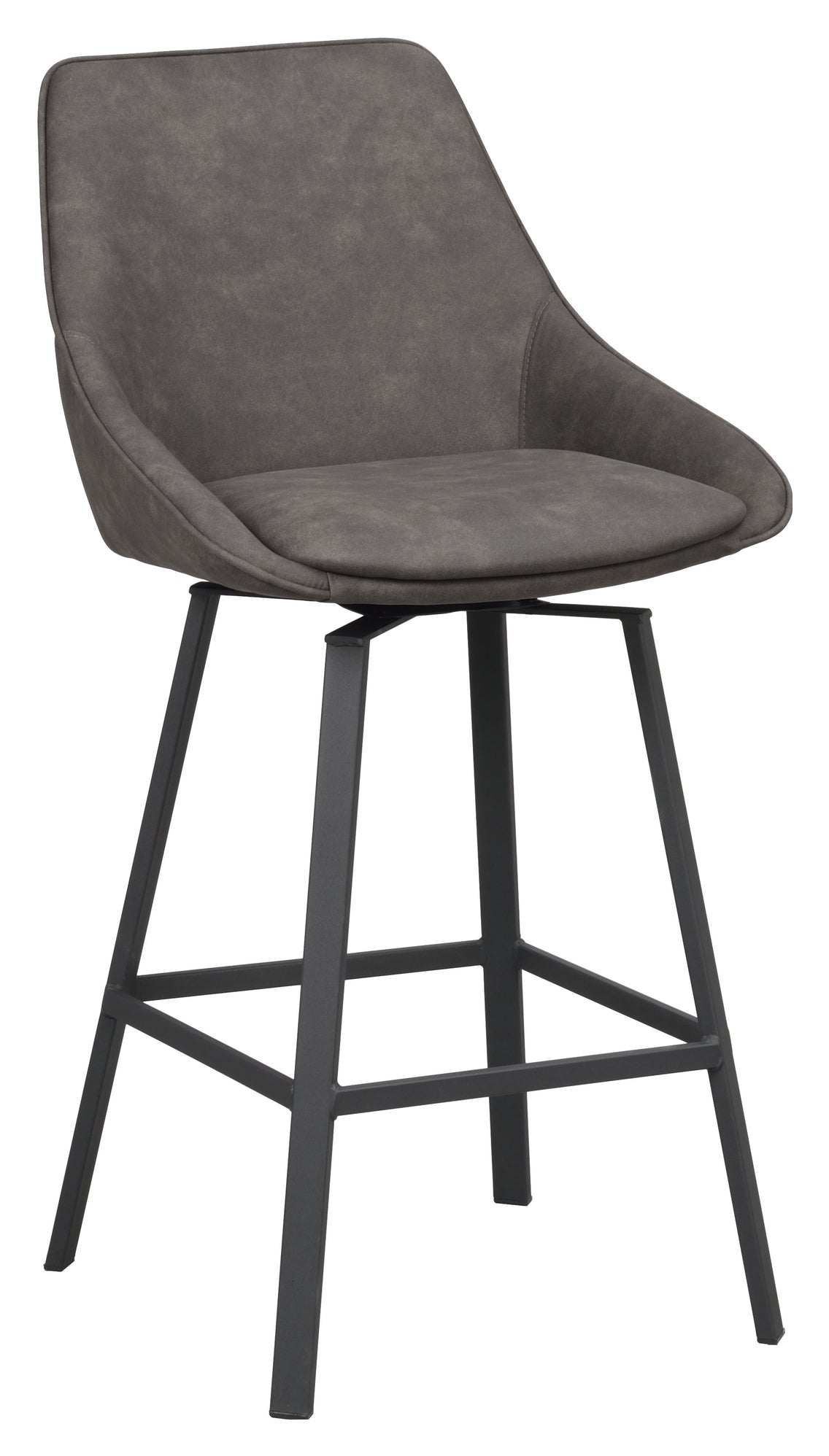 Alison, bar stool - gray/black