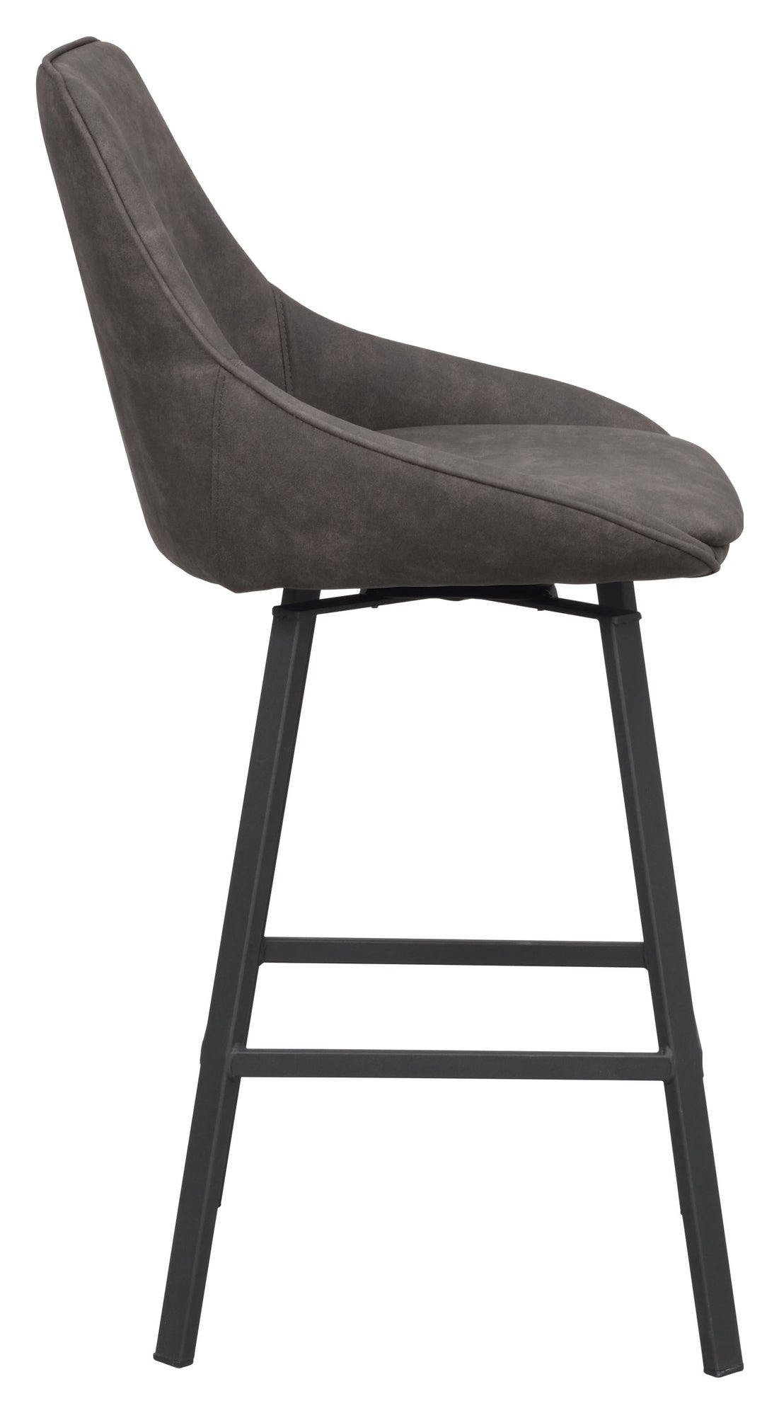 Alison, bar stool - gray/black