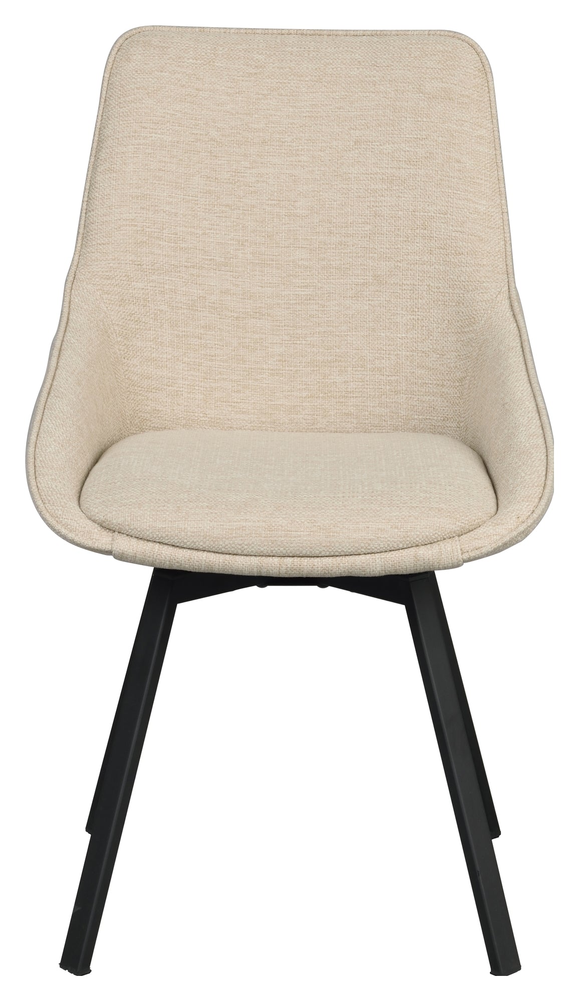 Alison, dining chair - light beige/black