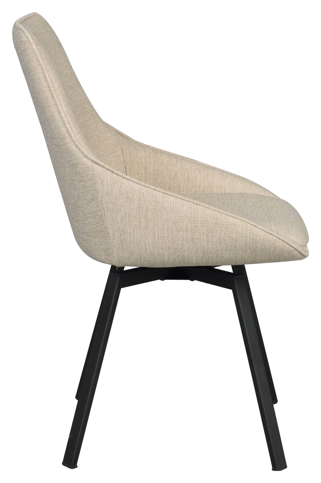 Alison, dining chair - light beige/black