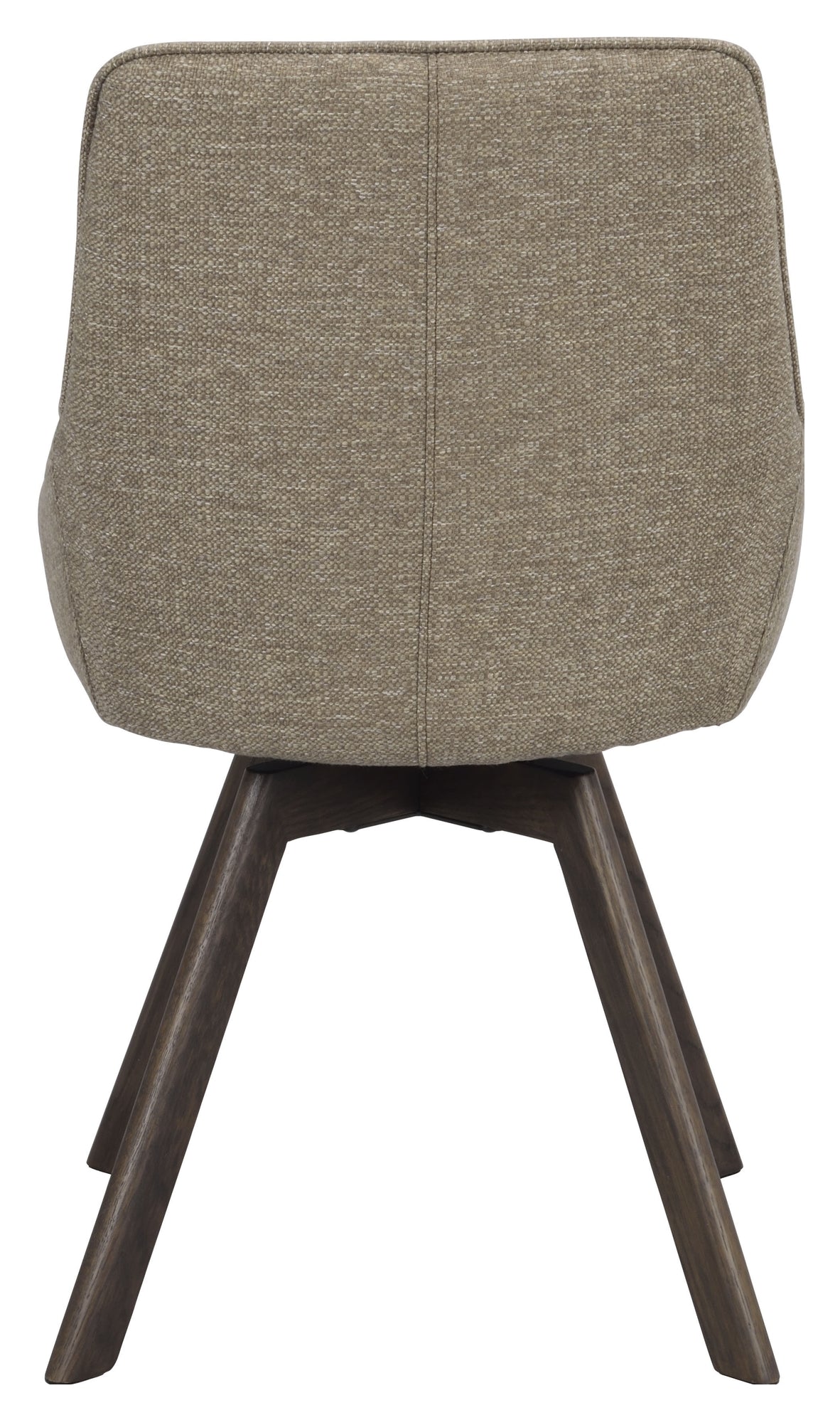 Alison, dining chair - dark beige/brown oak