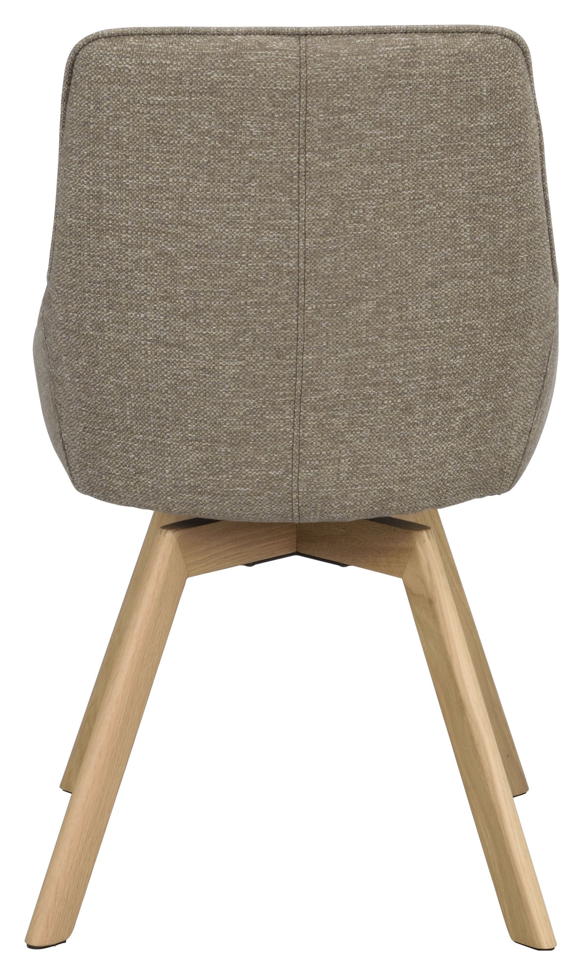 Alison, dining chair - dark beige/oak