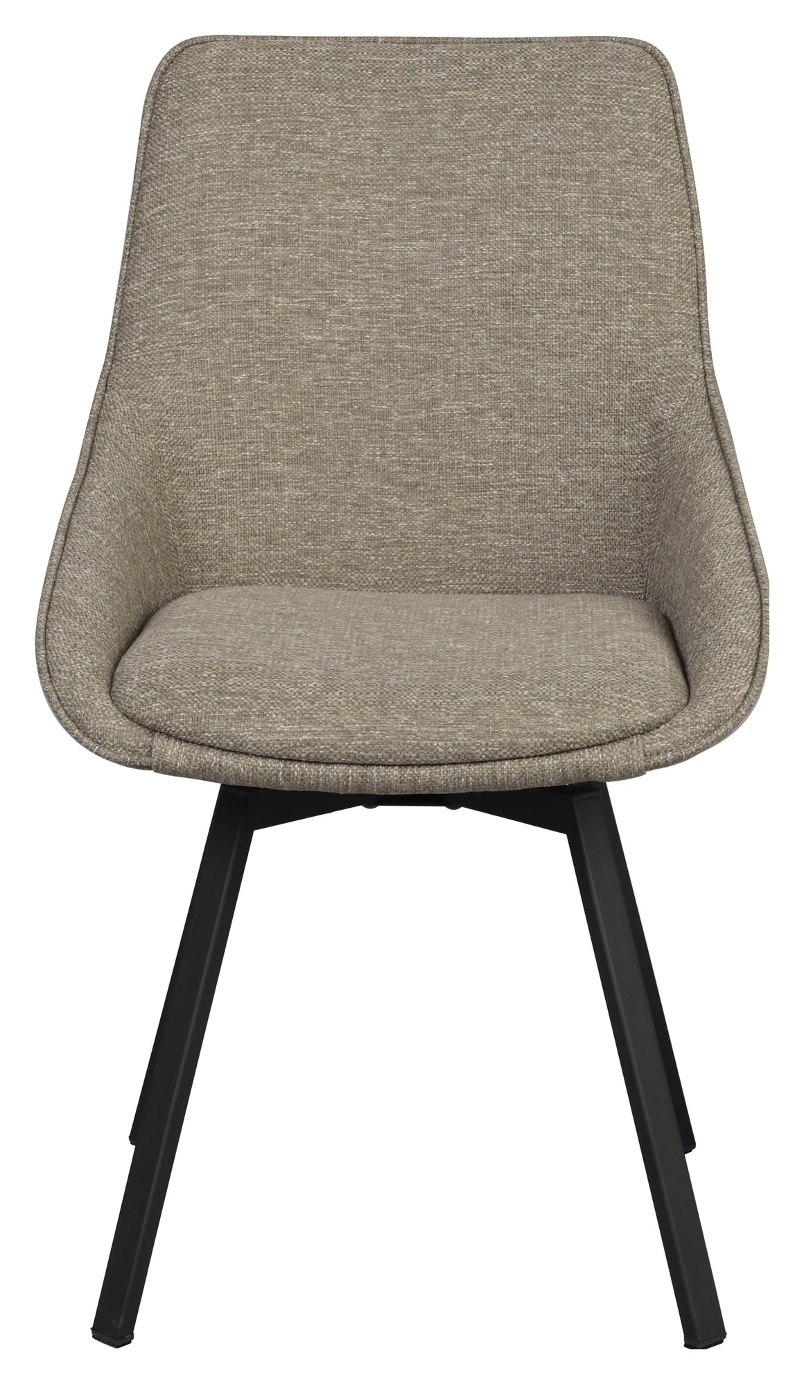 Alison, dining chair - dark beige/black