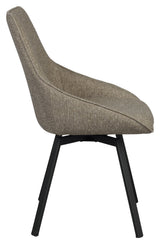 Alison, dining chair - dark beige/black