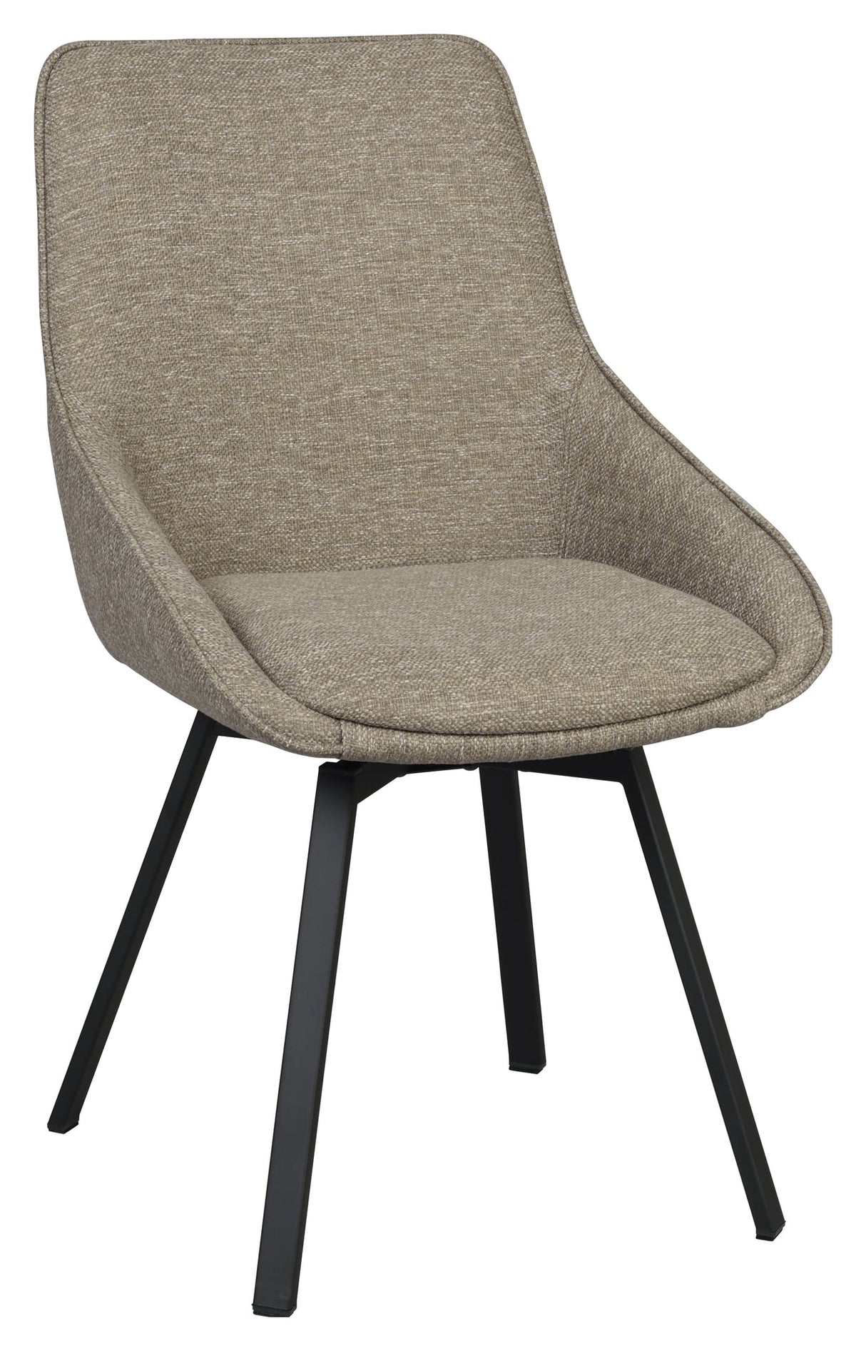 Alison, dining chair - dark beige/black