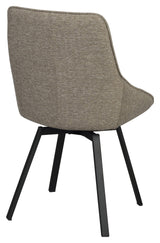 Alison, dining chair - dark beige/black