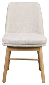 Amesbury, dining chair - light beige/oak