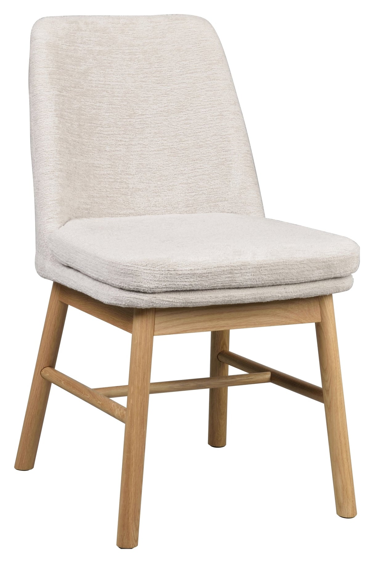 Amesbury, dining chair - light beige/oak