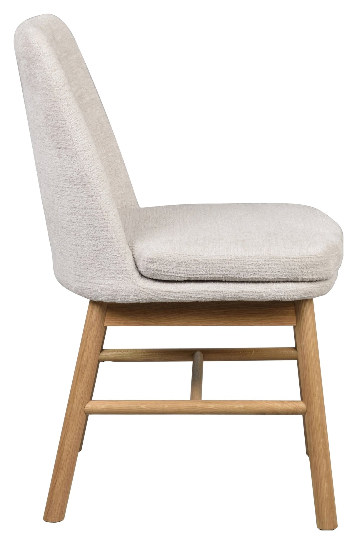 Amesbury, dining chair - light beige/oak