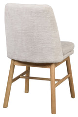 Amesbury, dining chair - light beige/oak