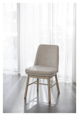 Amesbury, dining chair - light beige/light oak