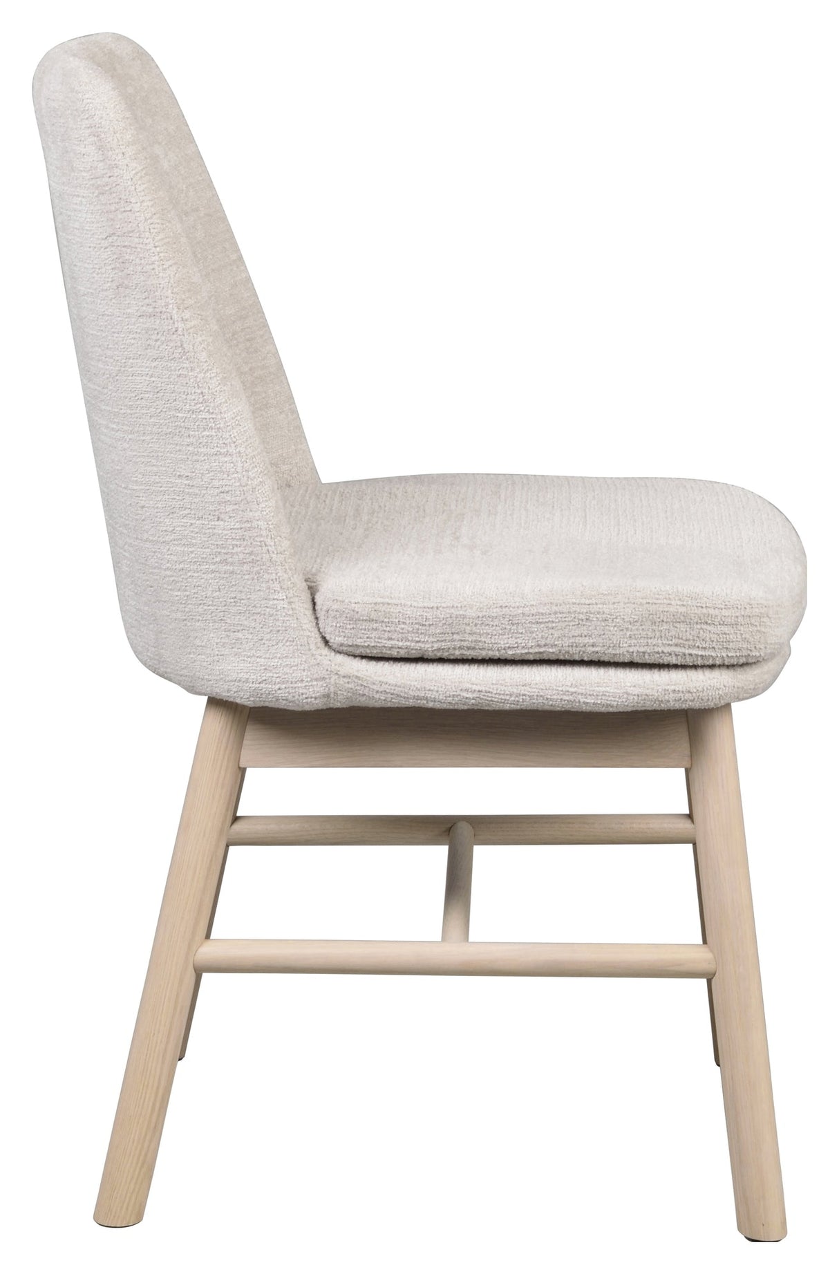 Amesbury, dining chair - light beige/light oak