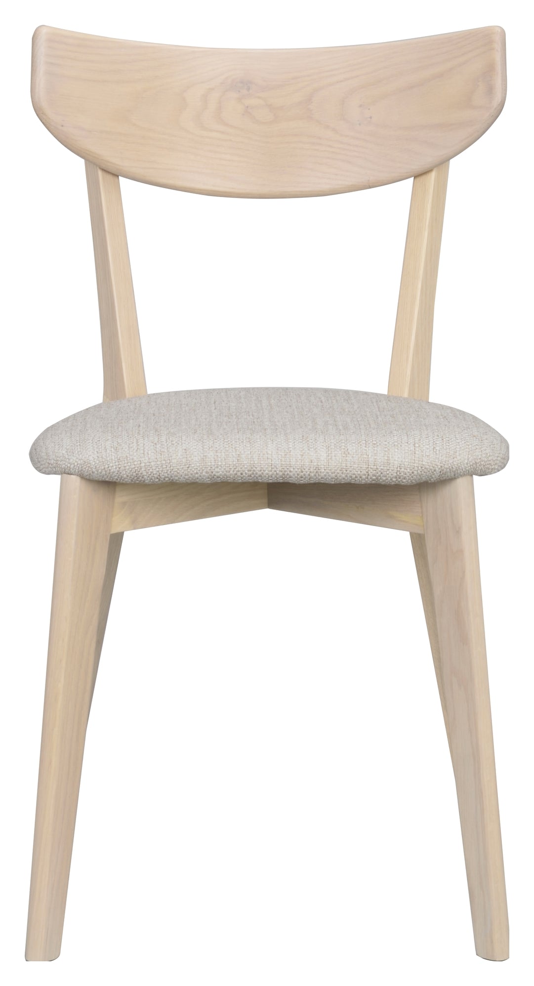 Ami, dining chair - light oak/gray-beige