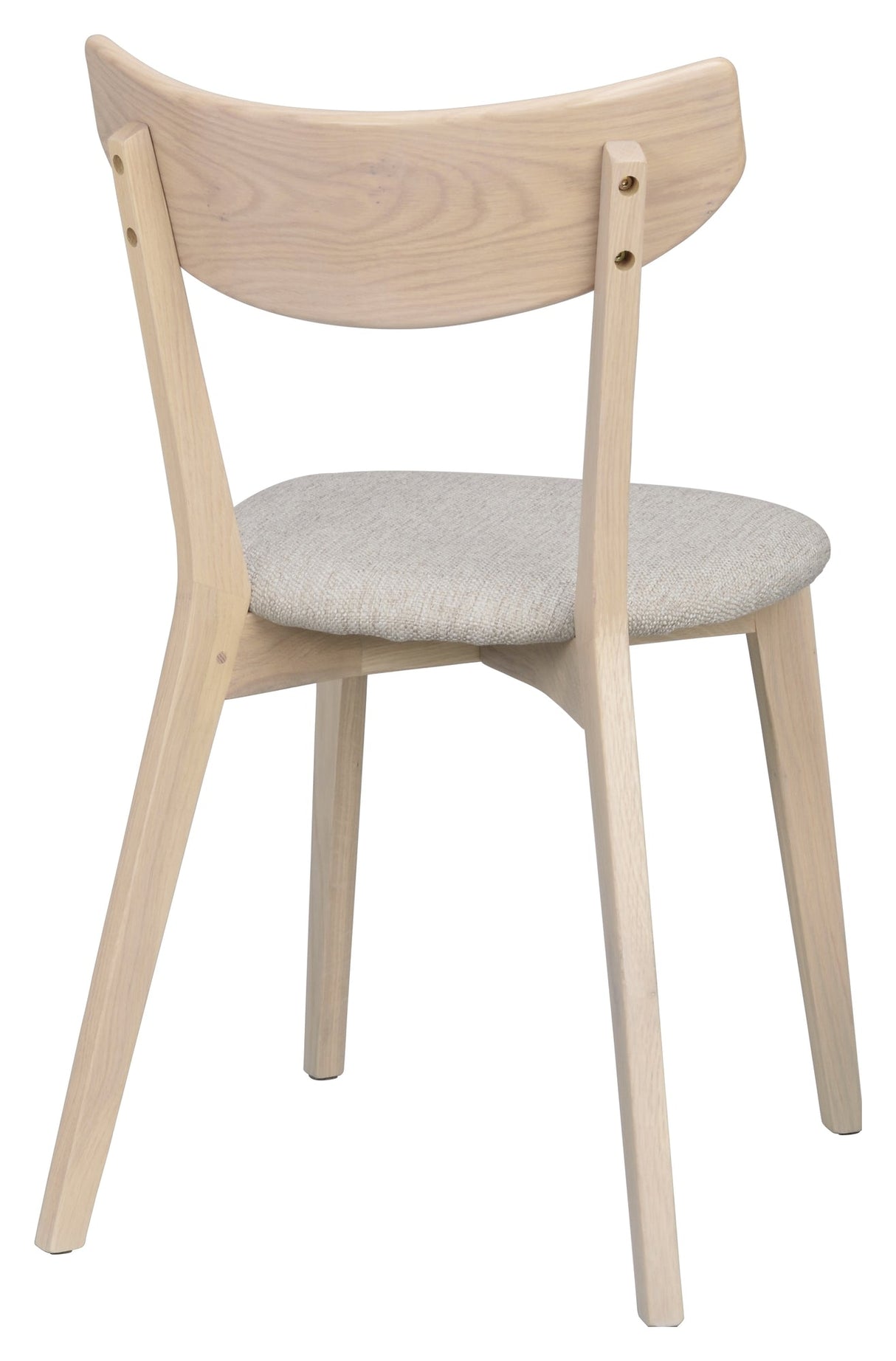 Ami, dining chair - light oak/gray-beige