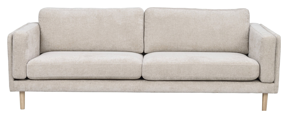 Braden, 3-pers. Sofa - beige/light oak