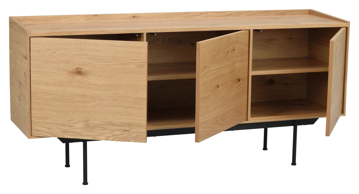 Brewerton Sideboard - Oak/Black