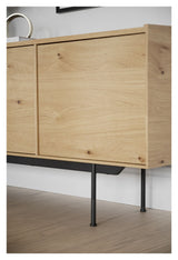 Brewerton Sideboard - Oak/Black