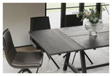 Carradale Dining Table, Black Oak, A-Legs, 170x100