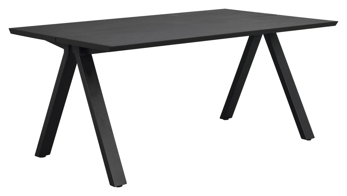 Carradale Dining Table, Black Oak, V-Legs, 170x100