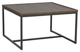 Deerfield, coffee table 70x70 - brown/oak