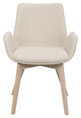 Drimsdale Dining Chair - Beige/White Pigmented