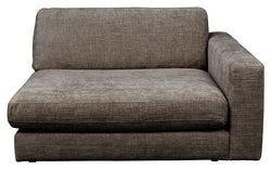 Duncan, 1.5-seater chaise longue, right - gray