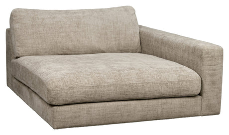 Duncan, 1.5-seater chaise longue, right - gray/beige