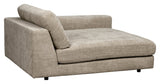 Duncan, 1.5-seater chaise longue, right - gray/beige