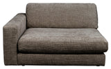 Duncan, 1.5-seater chaise longue, left - gray