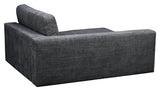 Duncan, 1.5-seater chaise longue, left - dark gray