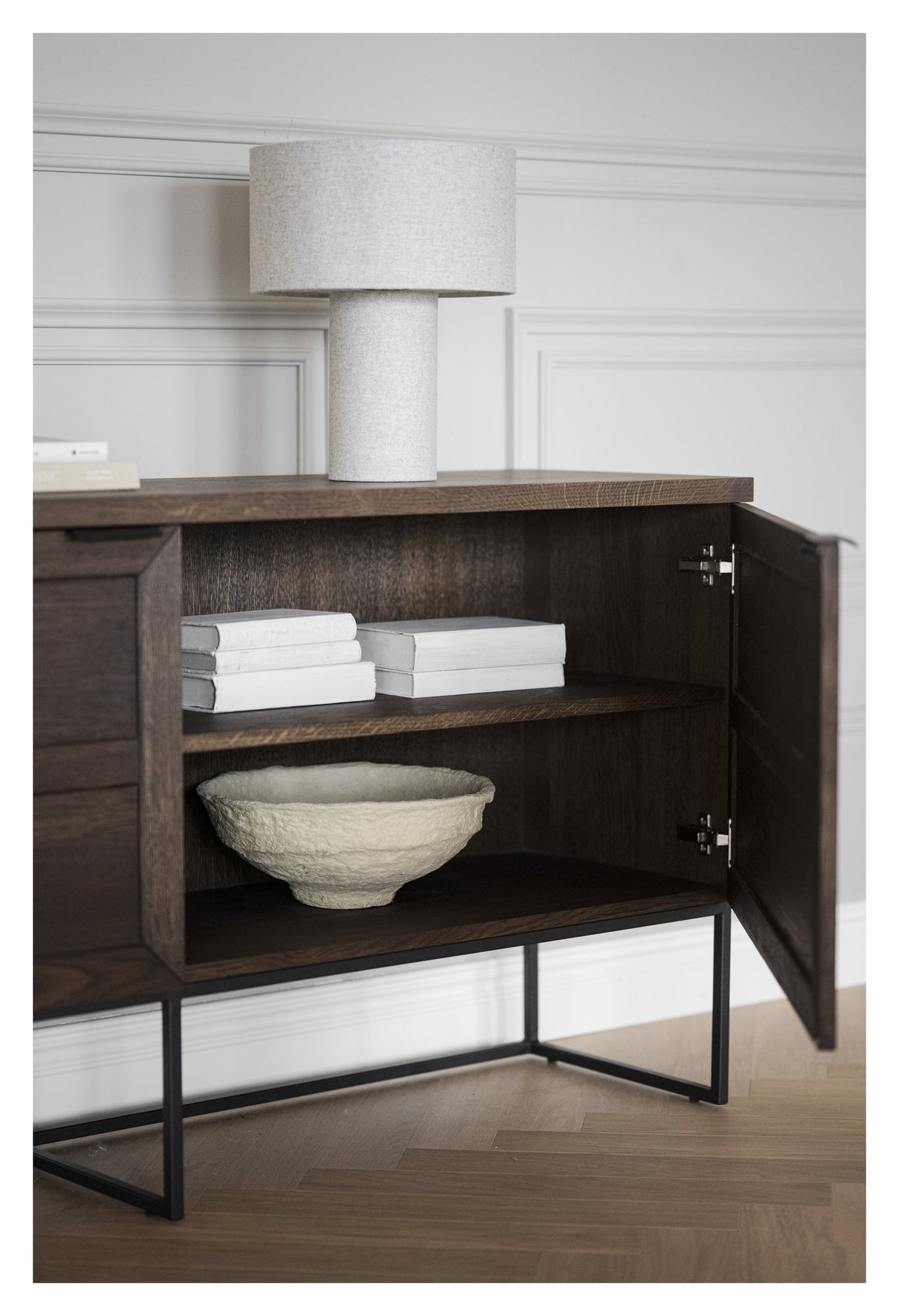 Everett, sideboards - oak/black